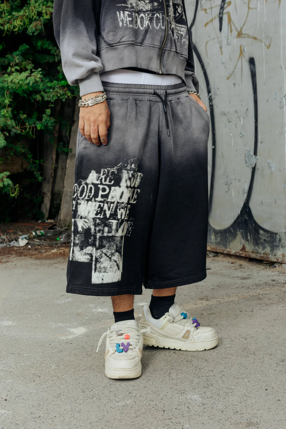 FUCK LOVE BLACK - BAGGY JORT BETTER NOW