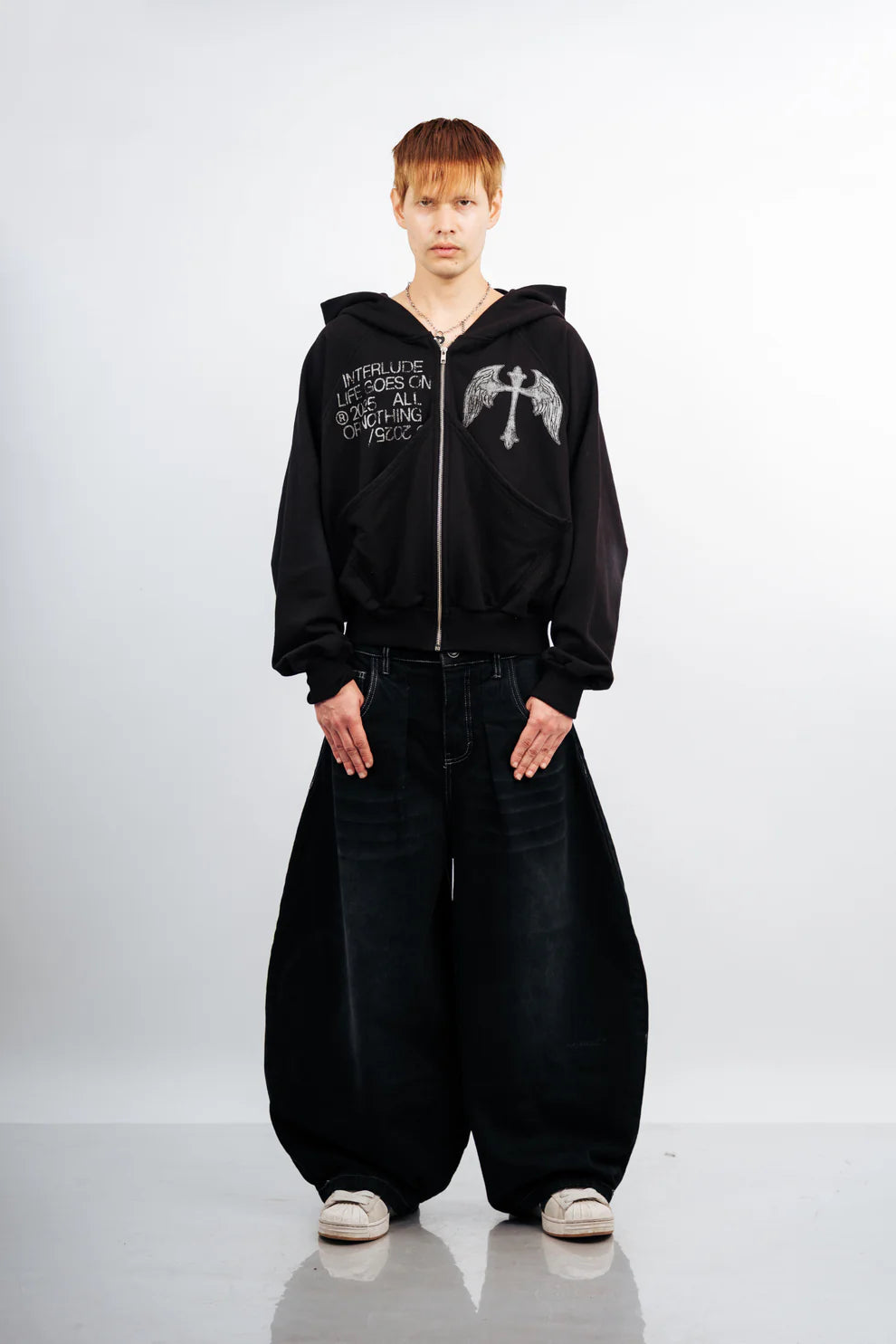 BLACK CROSS ZIP HOODIE REMASTERIZADO - BETTER NOW