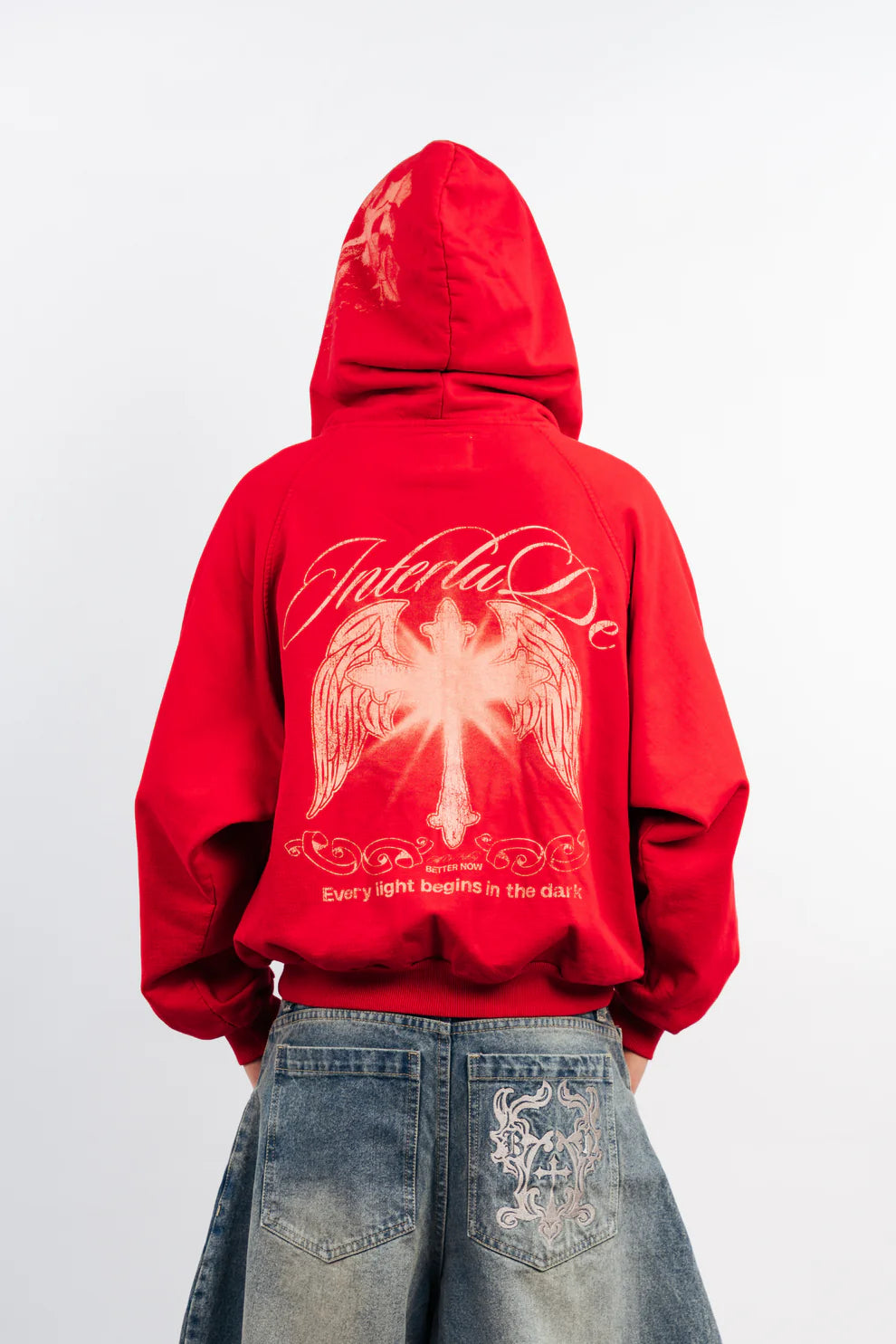 RED CROSS ZIP HOODIE REMASTERIZADO - BETTER NOW
