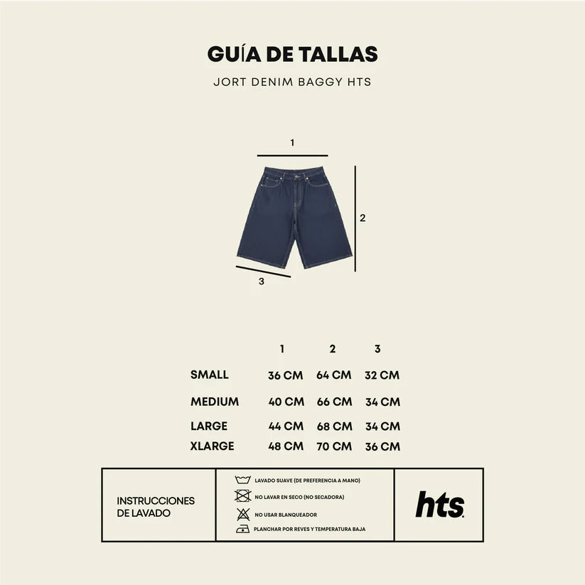 Jort baggy raw heat denim - HTS