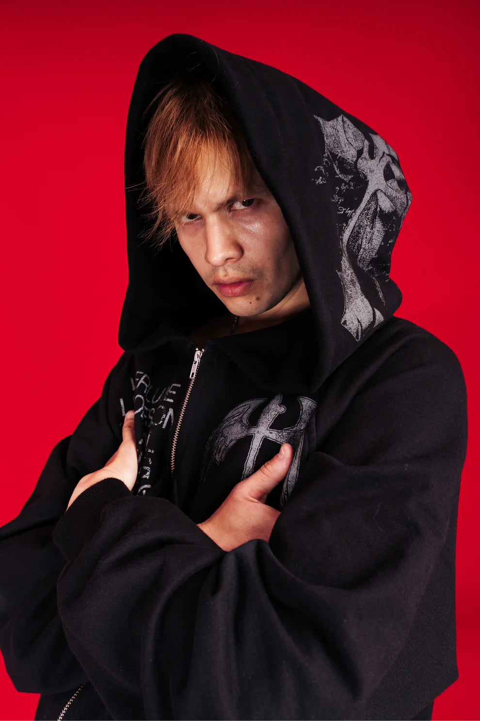 BLACK CROSS ZIP HOODIE REMASTERIZADO - BETTER NOW
