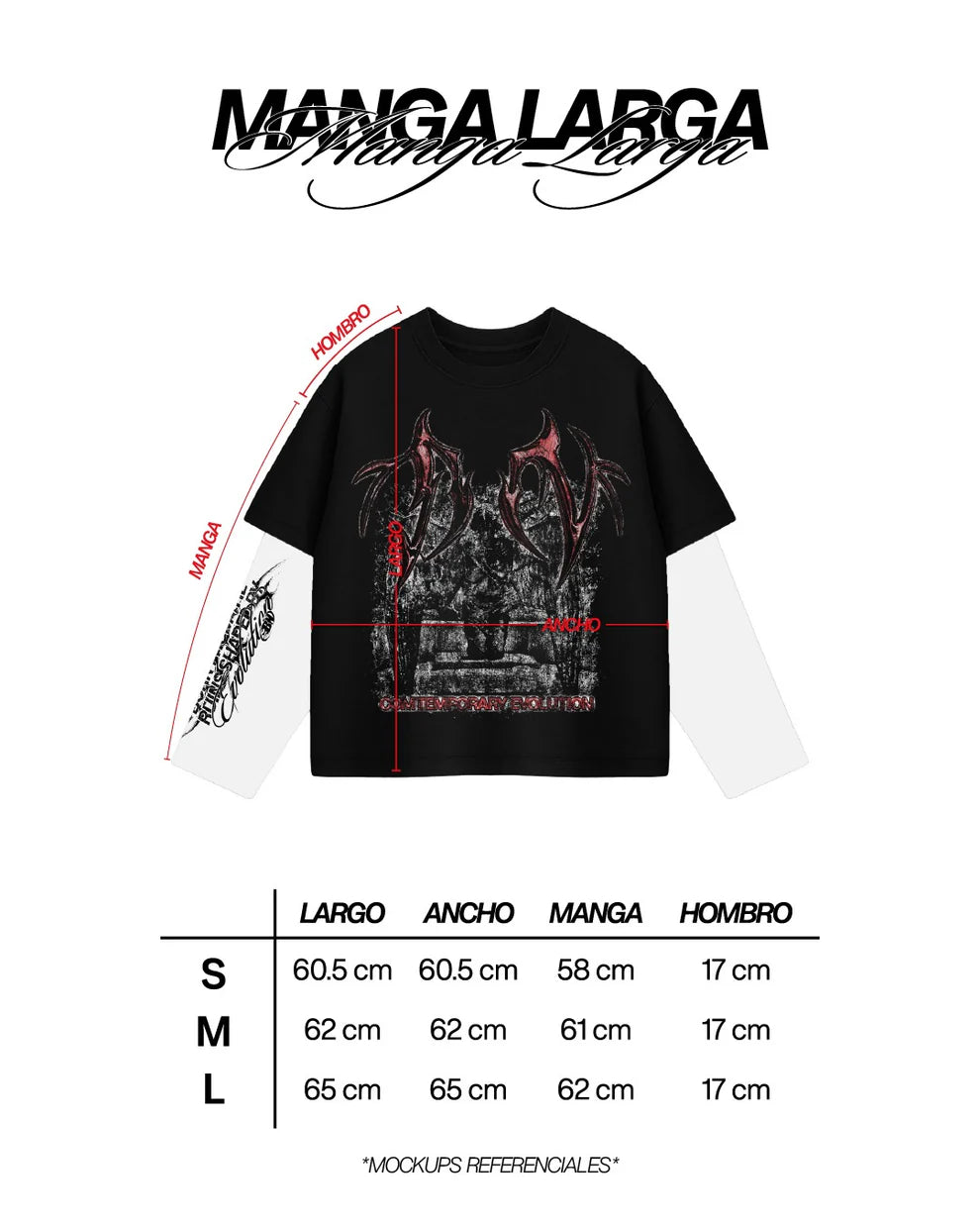 DEMONS - POLO MANGA LARGA BOXY FIT BETTER NOW