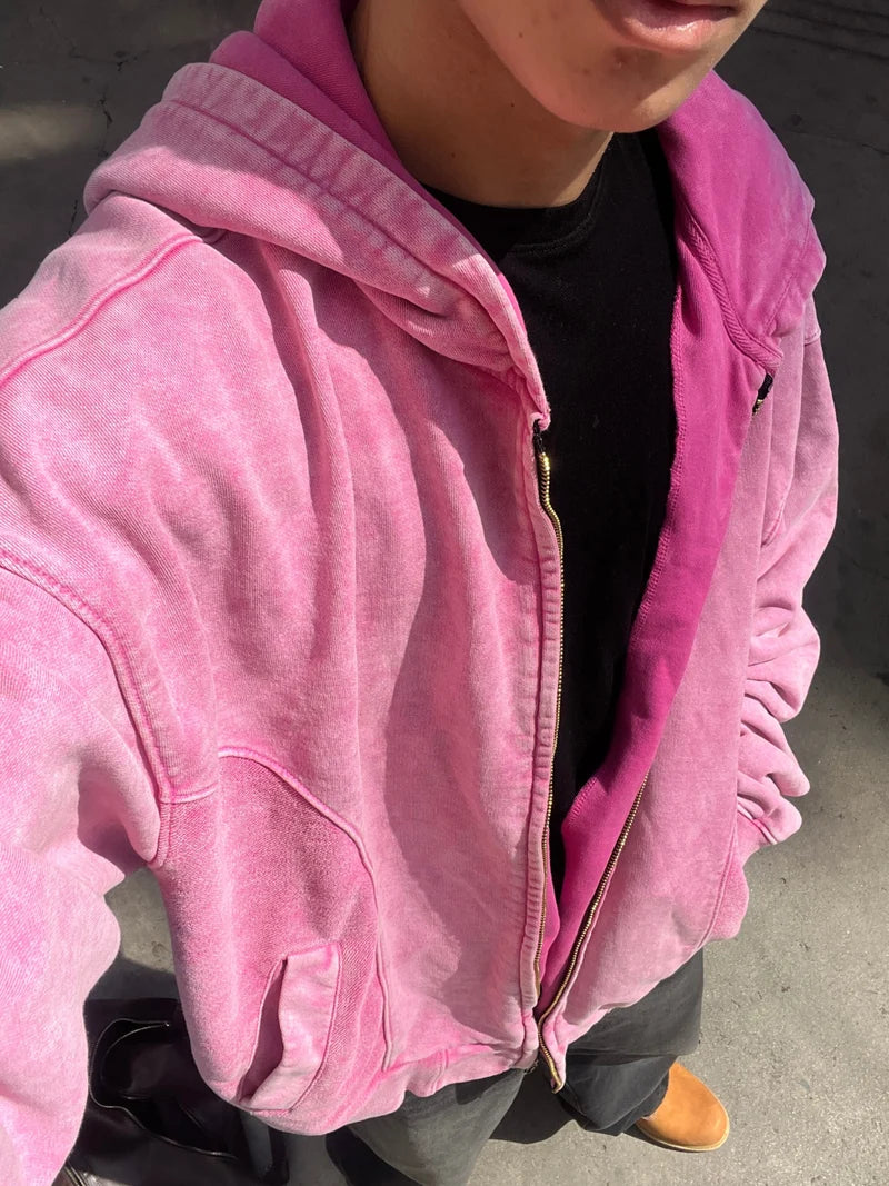 Zip Hoodie Rosa - BFORE IDIE