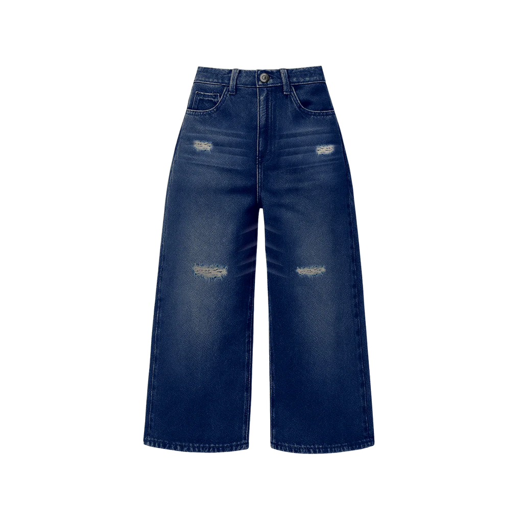 BLUE JEAN FRAYED - HIITOP