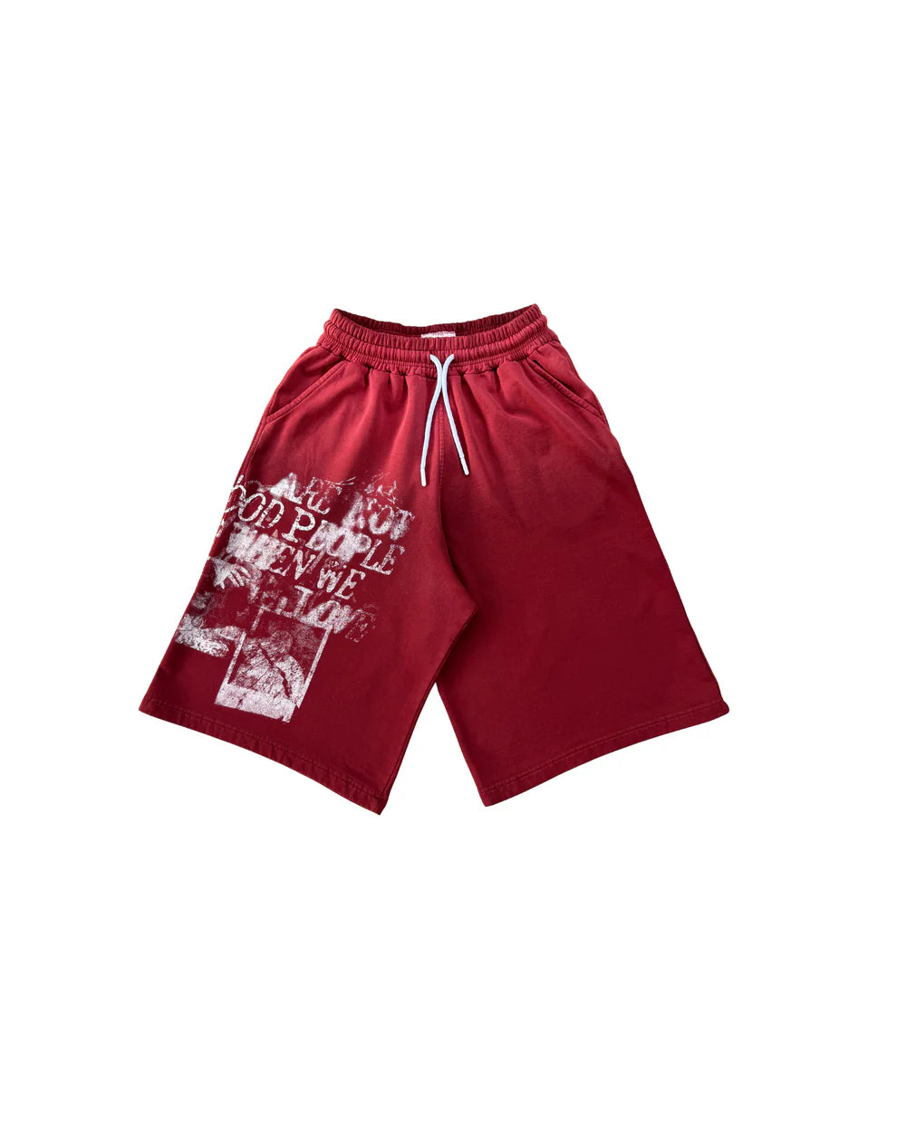 FUCK LOVE RED - BAGGY JORT BETTER NOW