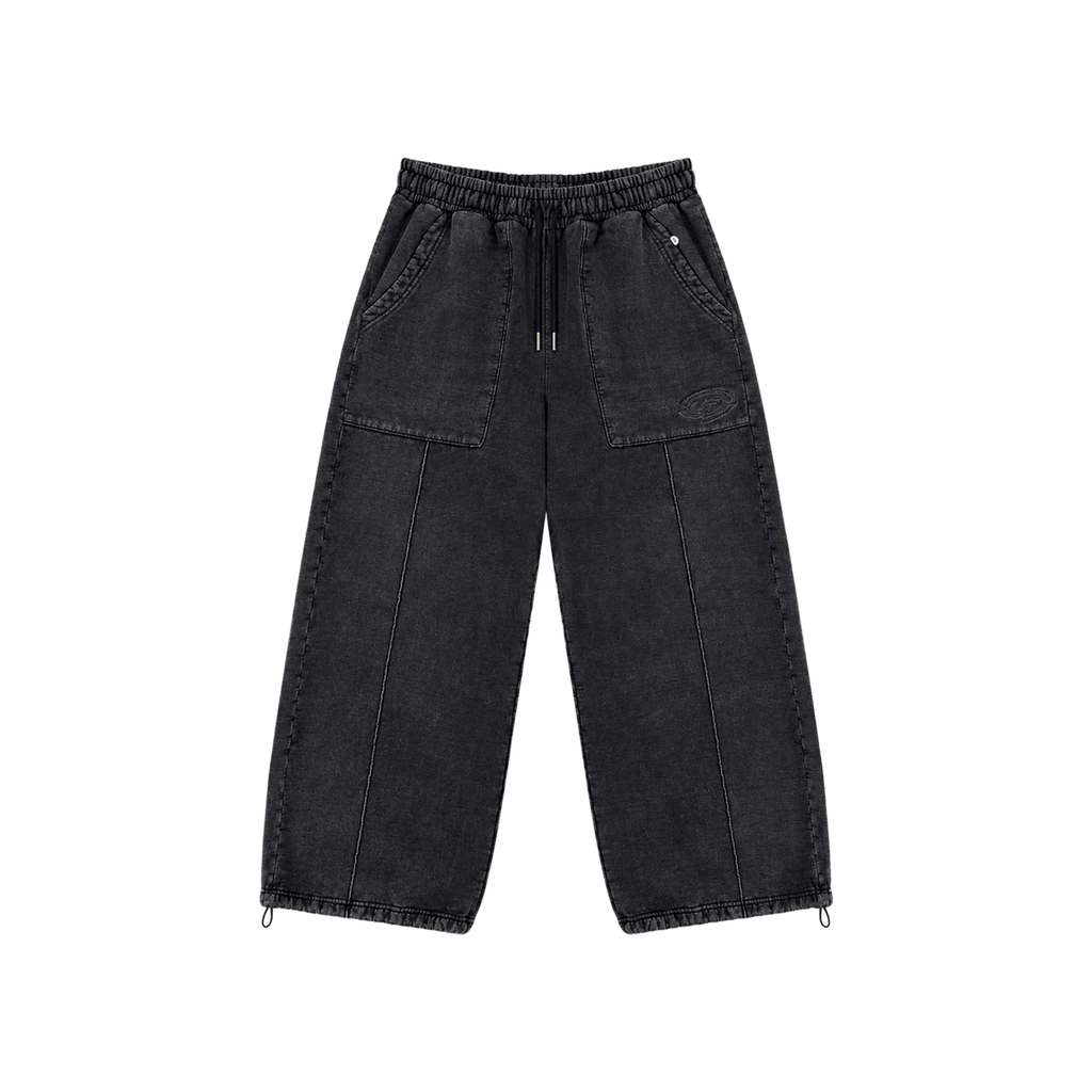 WIDE PANT BLACK VEIN - HIITOP