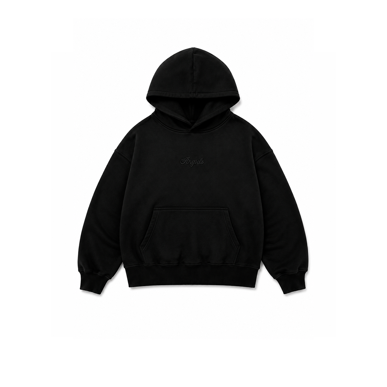 ESSENTIALS ANGELS HOODIE NEGRO - ANGELS
