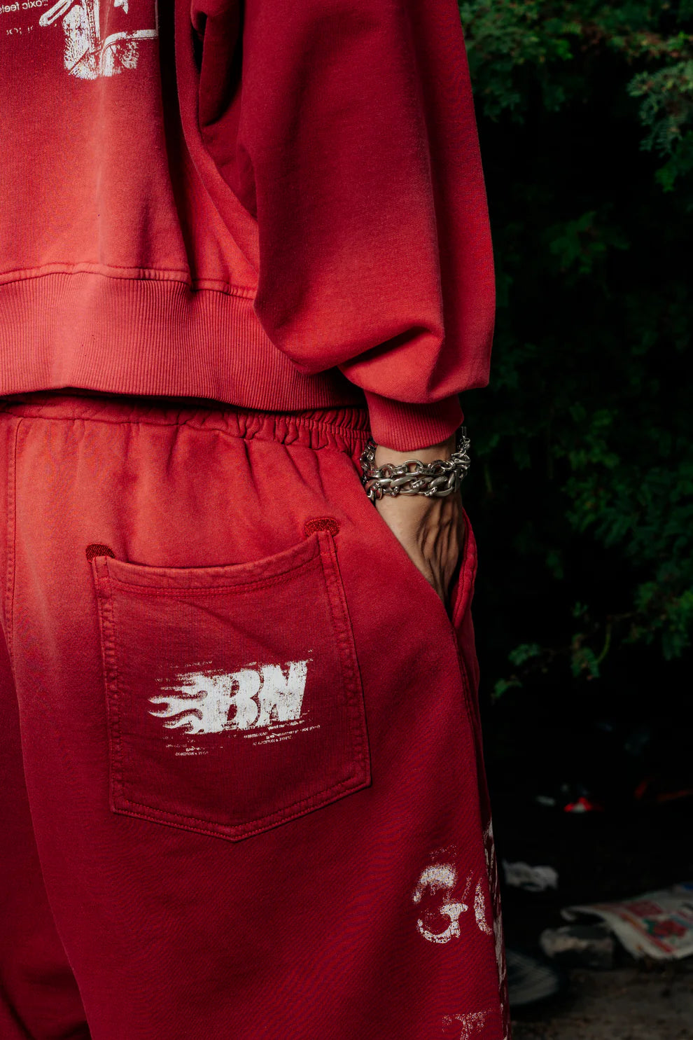 FUCK LOVE RED - BAGGY JORT BETTER NOW