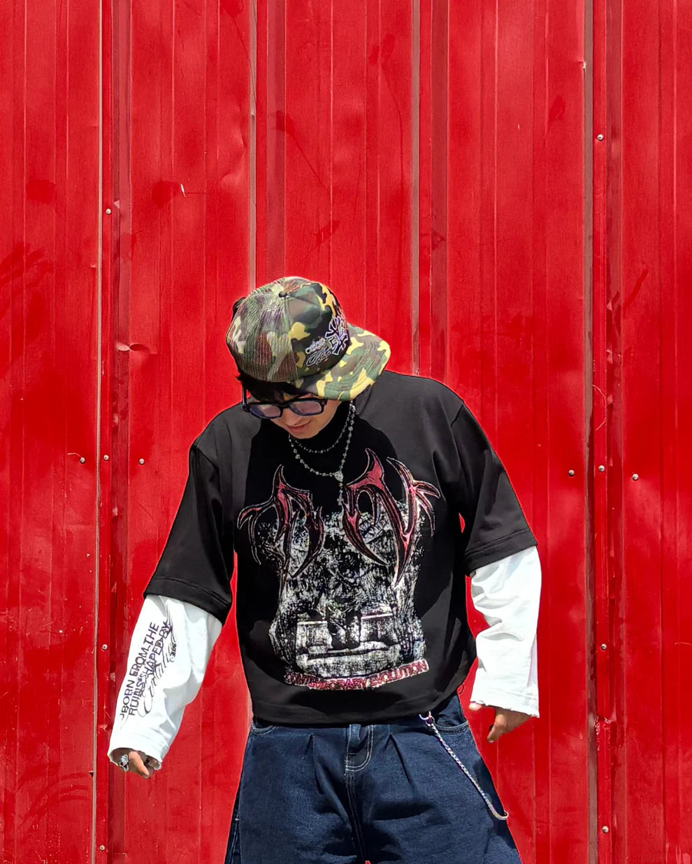 DEMONS - POLO MANGA LARGA BOXY FIT BETTER NOW