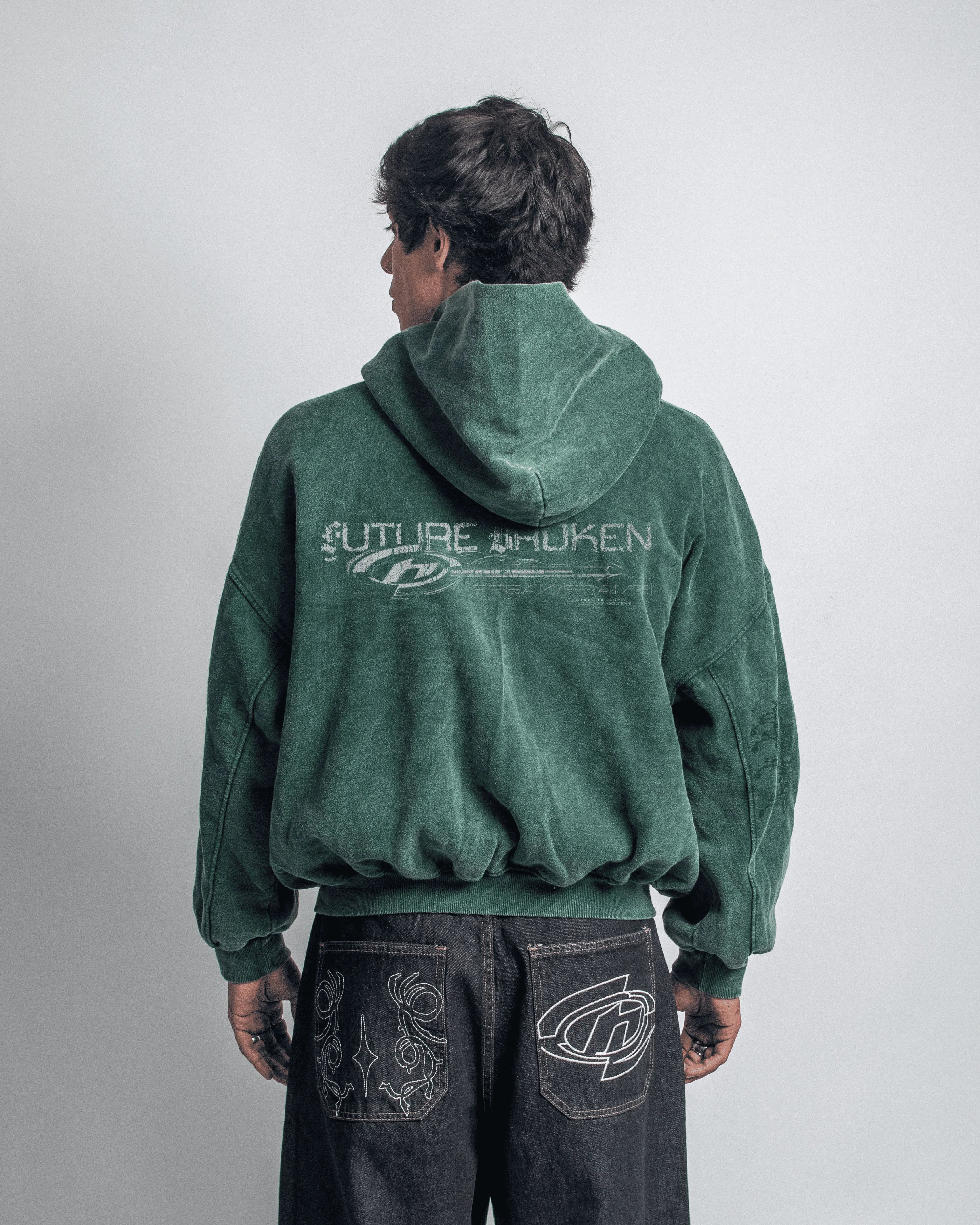DOBLE ZIP HOODIE BROKEN - HIITOP