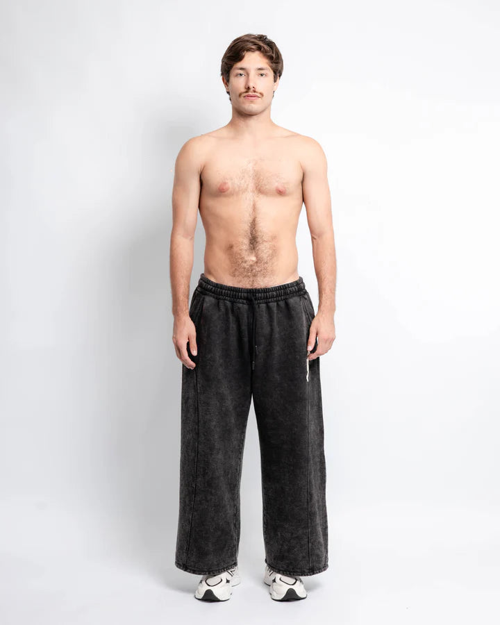 WIDE PANT BLACK - HIITOP