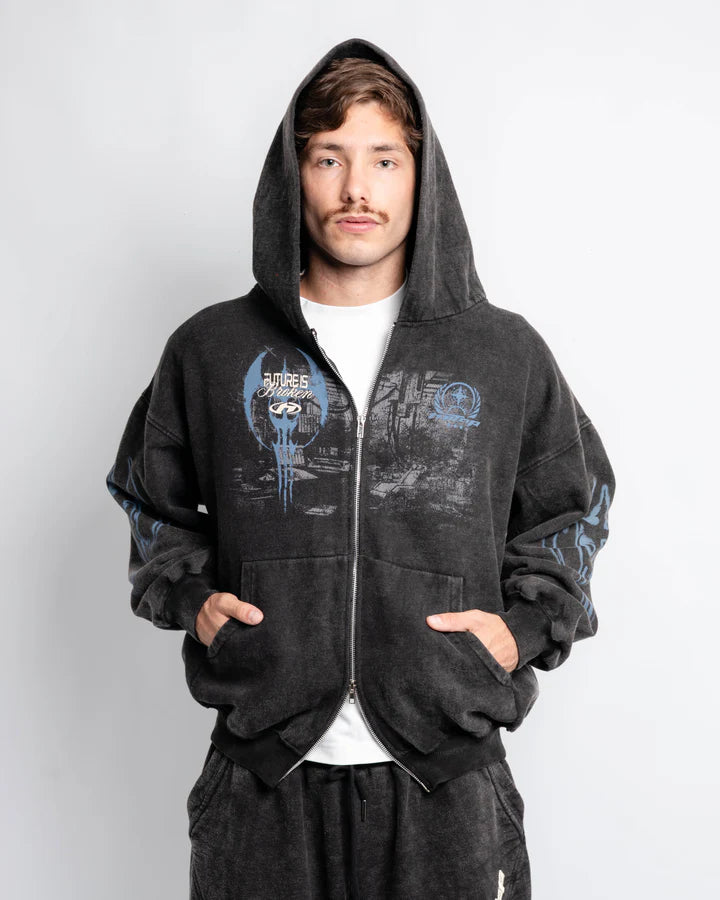 DOBLE ZIP HOODIE INDUSTRIES - HIITOP