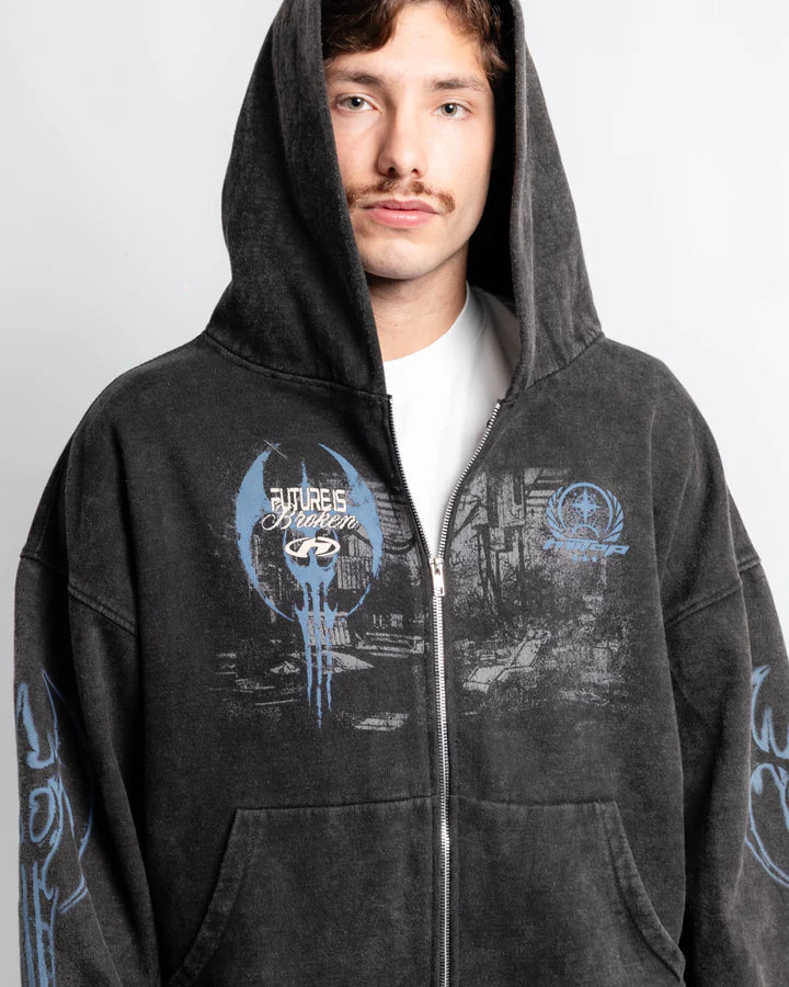 DOBLE ZIP HOODIE INDUSTRIES - HIITOP