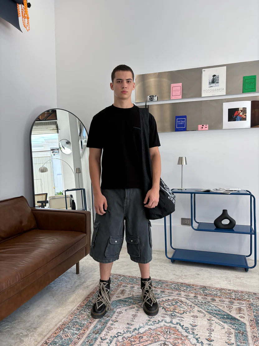BLACK BASIC T-SHIRT - STRAFE