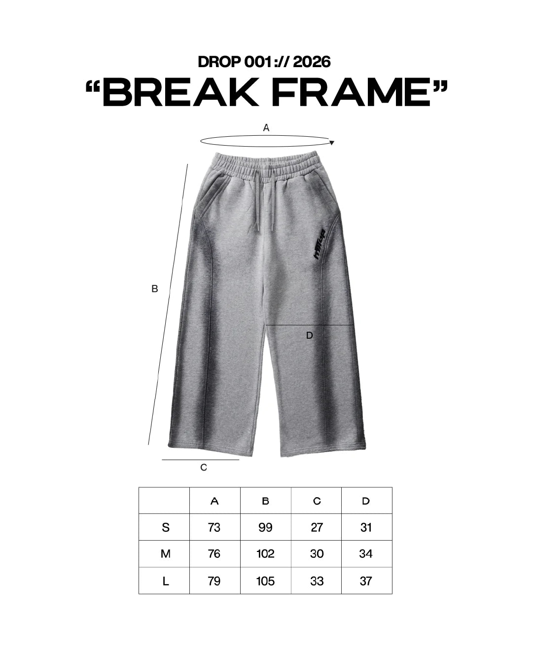 WIDE PANT MELANGE - HIITOP