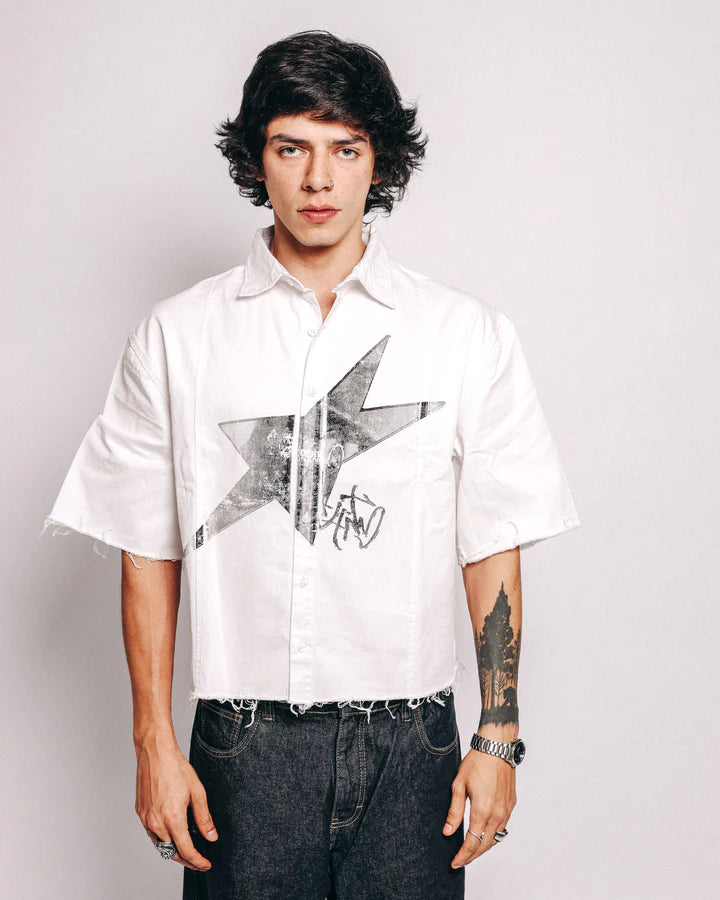 SHIRT WHITE STAR - HIITOP