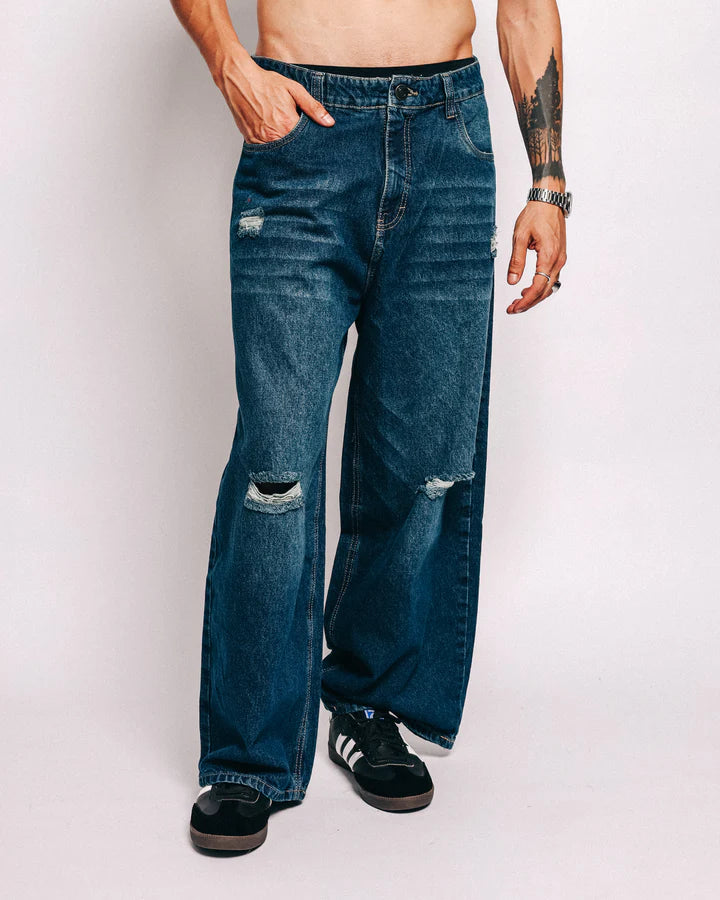 BLUE JEAN FRAYED - HIITOP