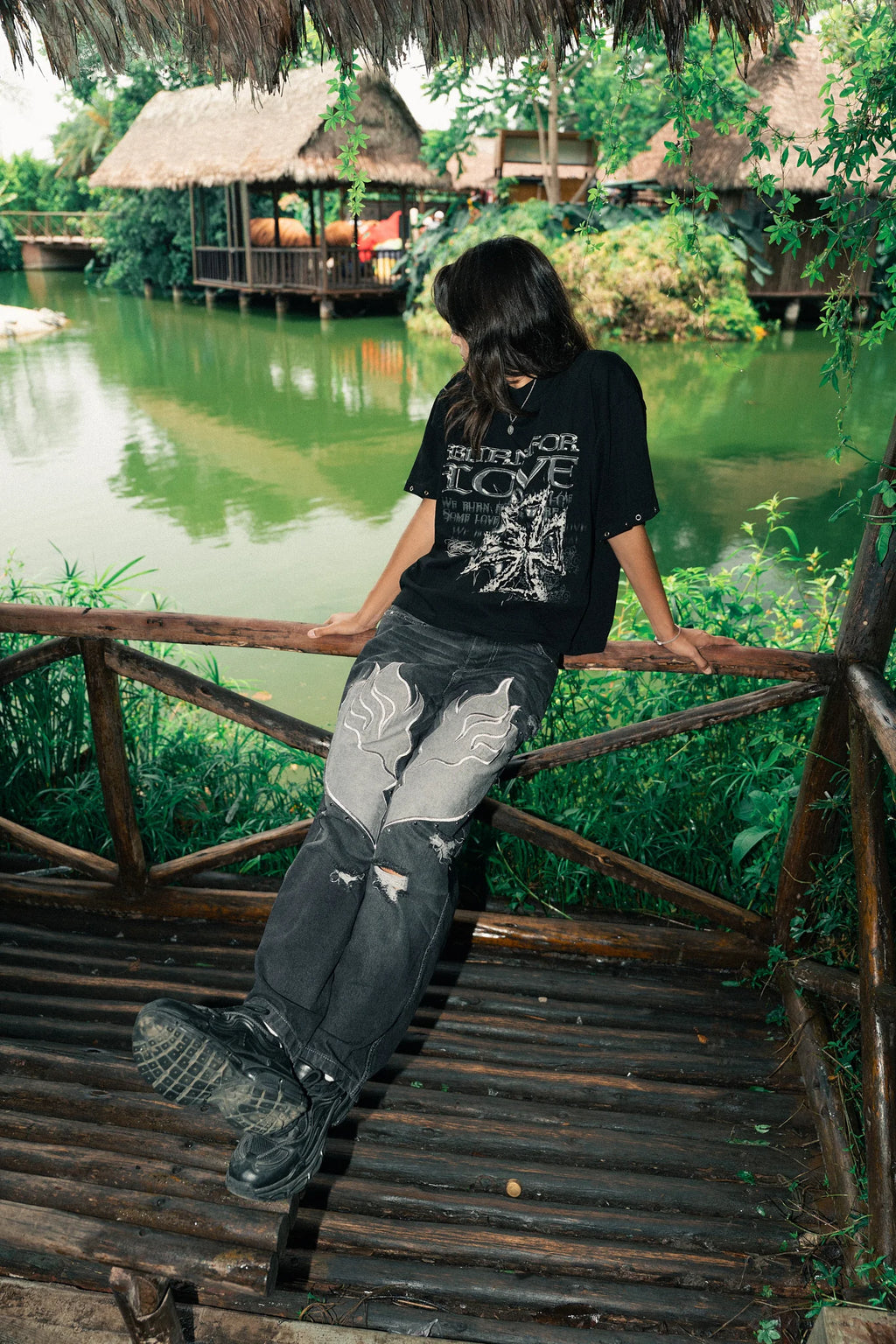 Burning Pant - Negro IGNIS