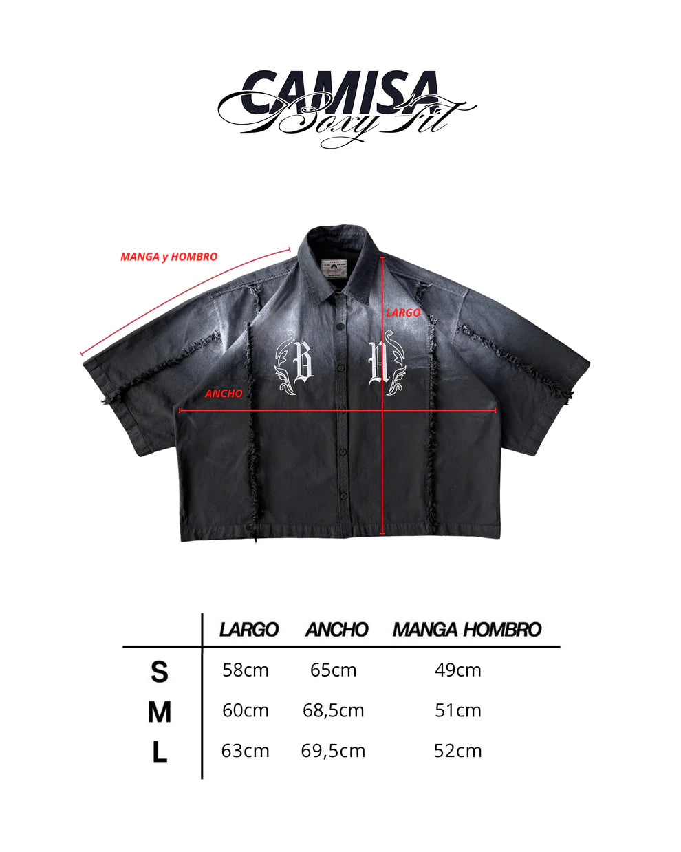 BLACK FADED - CAMISA BOXY FIT BETTER NOW