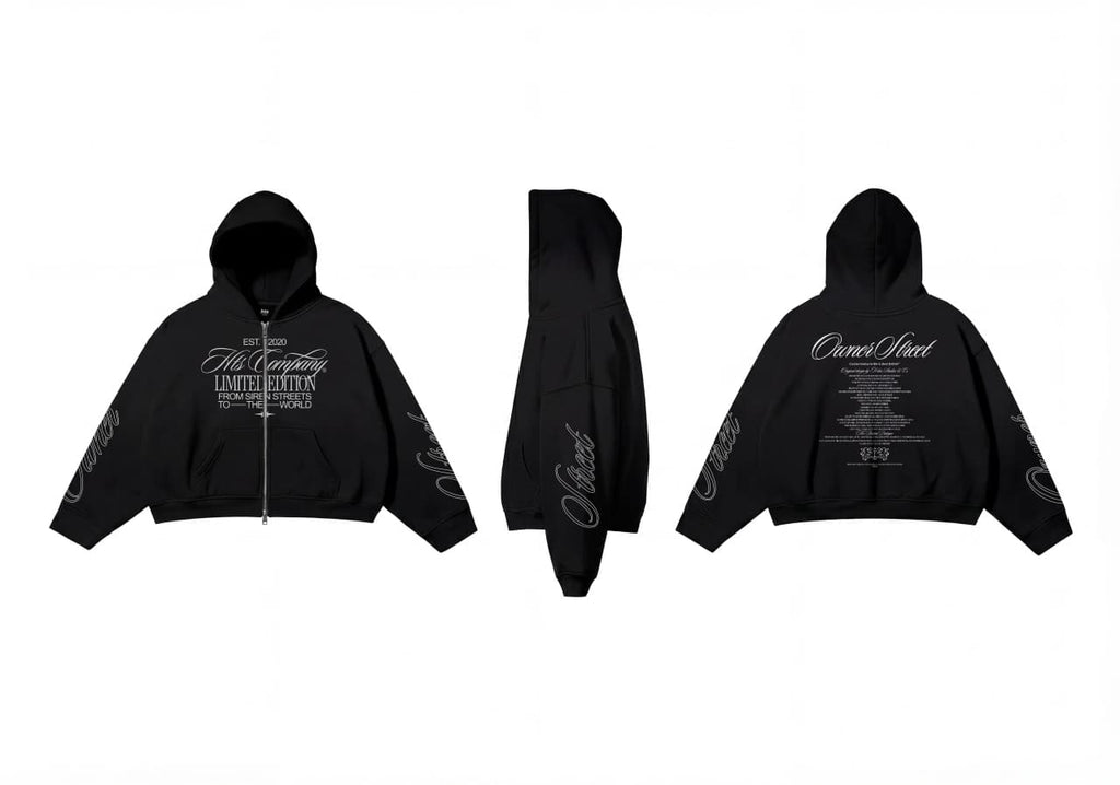 Zip hoodie boxy owner street - HTS