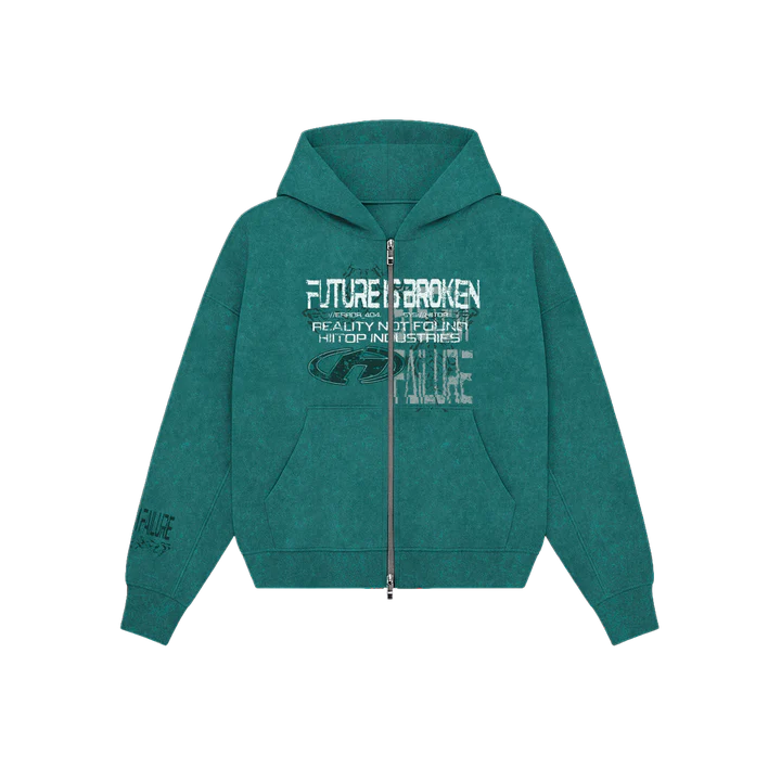 DOBLE ZIP HOODIE DISTORTED REALITY - HIITOP