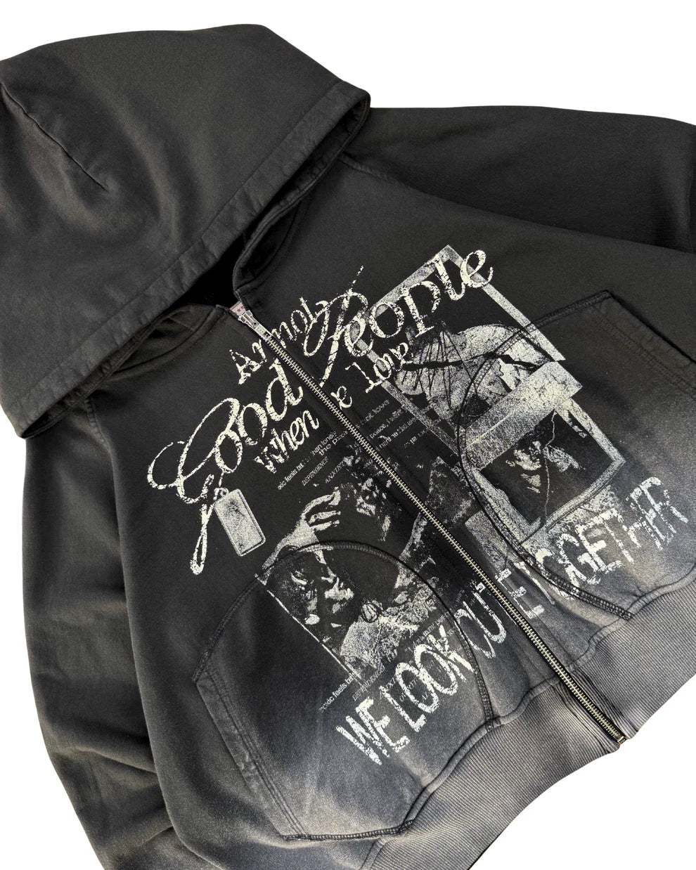 FUCK LOVE BLACK - ZIP HOODIE BETTER NOW