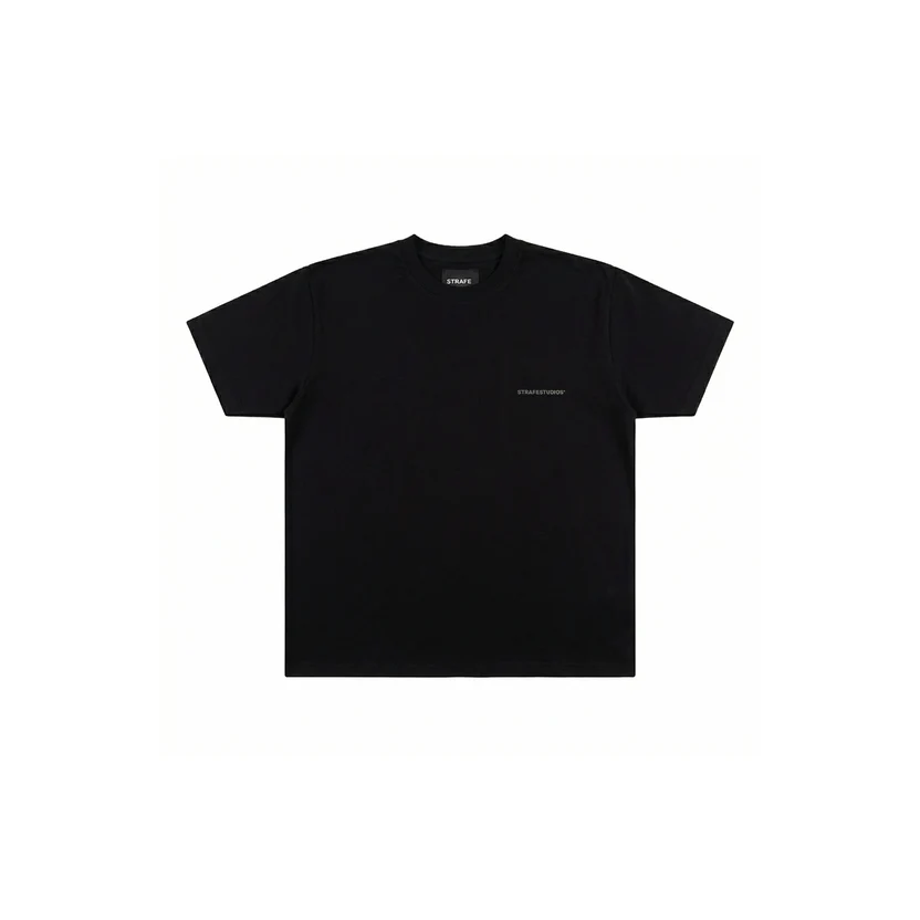 BLACK BASIC T-SHIRT - STRAFE
