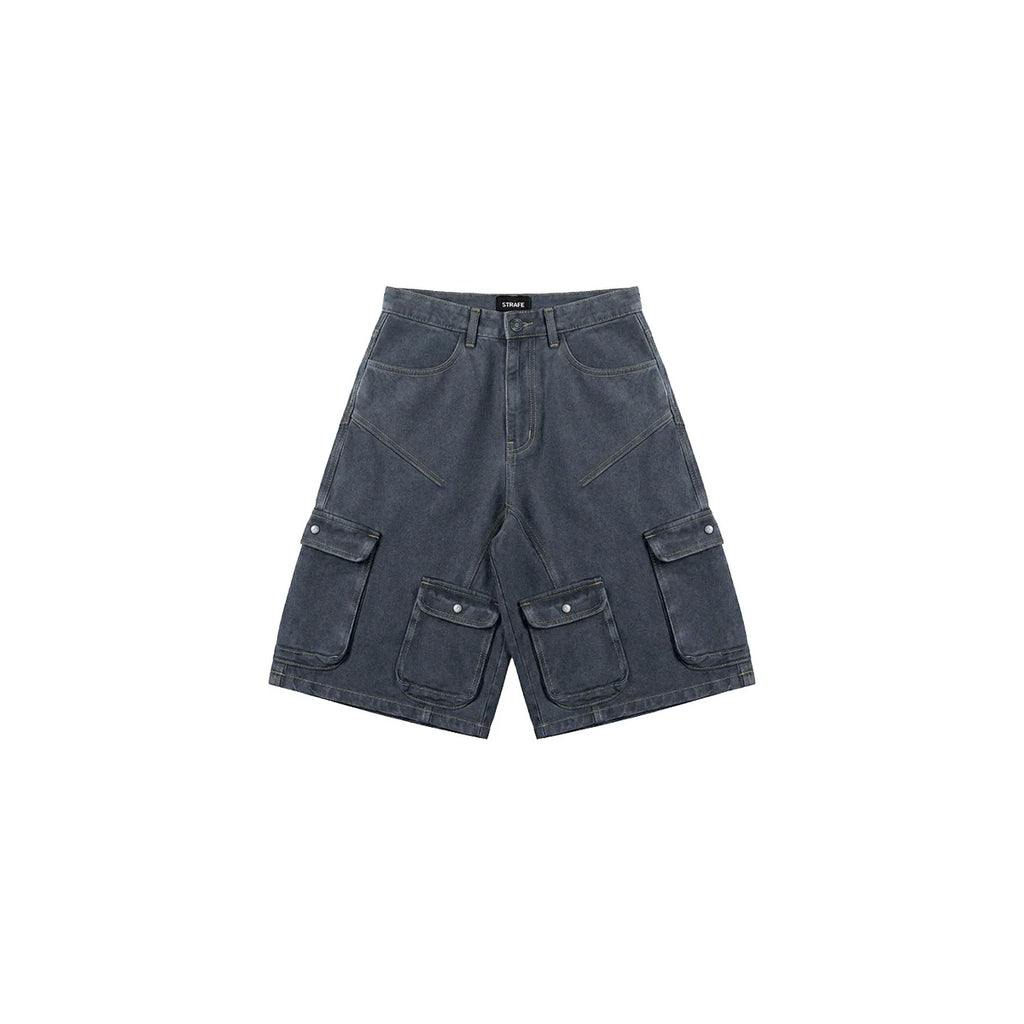 JORT RAW DENIM NOIR - STRAFE